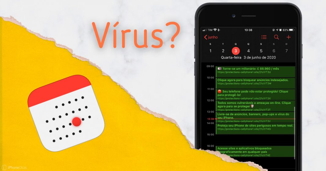 O que é e como remover o "vírus" no Calendário do iPhone