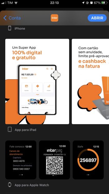 prévia app store iphone