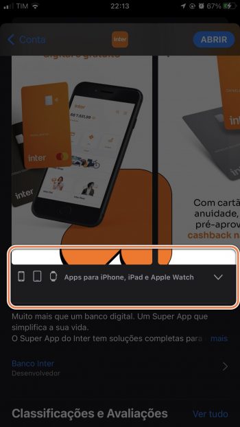 prévias App Store iPhone