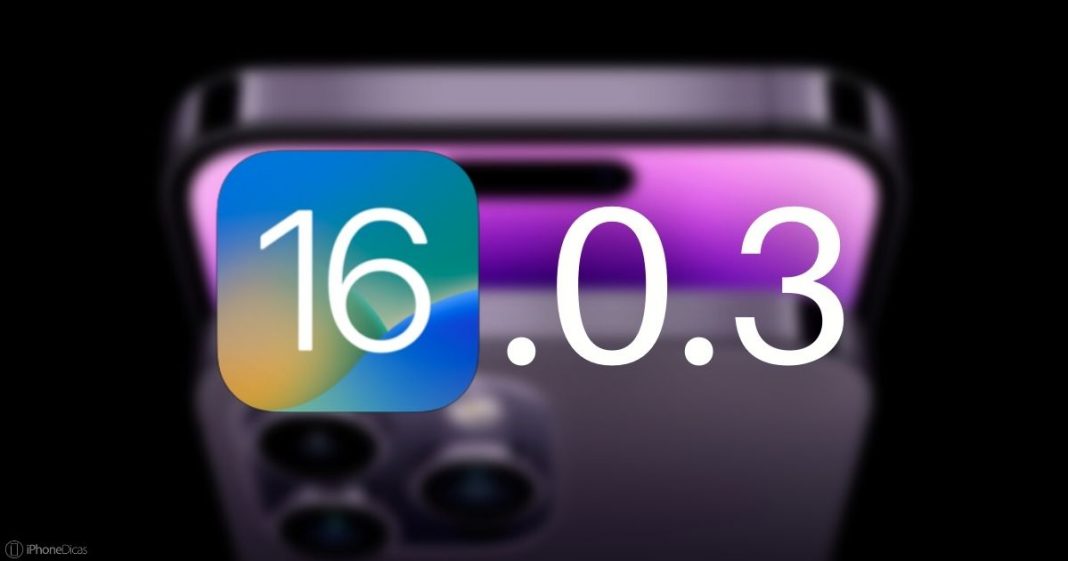 iOS 16.0.3 foi liberado para todo o público