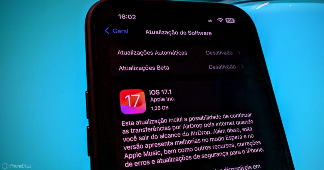O iOS 17.1 está disponível para todo o público — 15.8 e 16.7.2 também