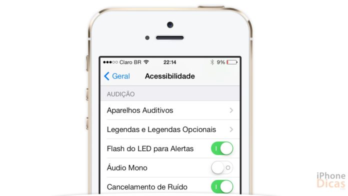 dica iphone ativar flash led alerta