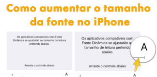 Como aumentar o tamanho da fonte no iPhone iOS 9