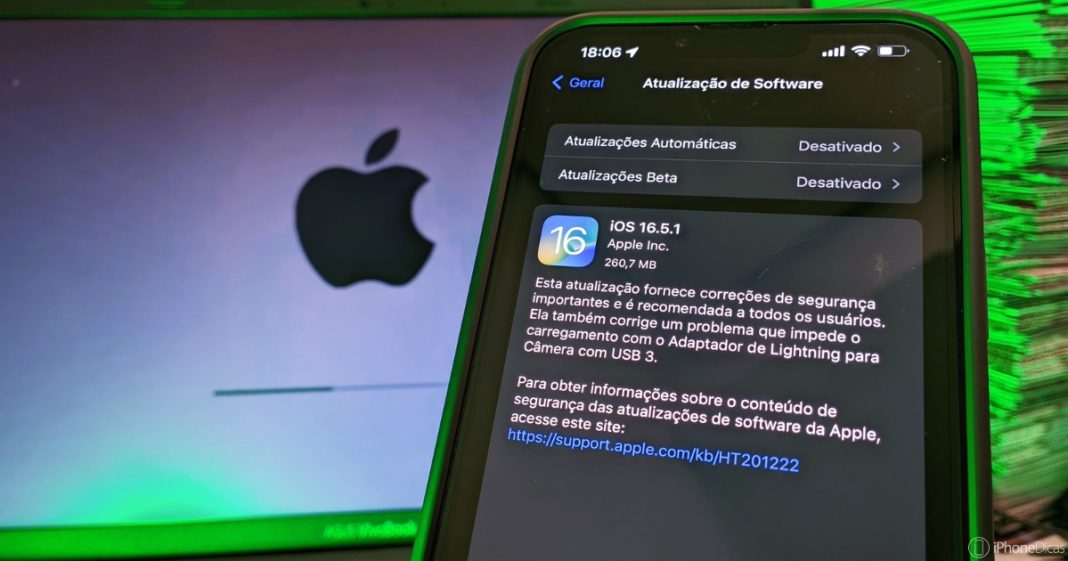 Apple liberou o iOS 16.5.1 para todos os usuários