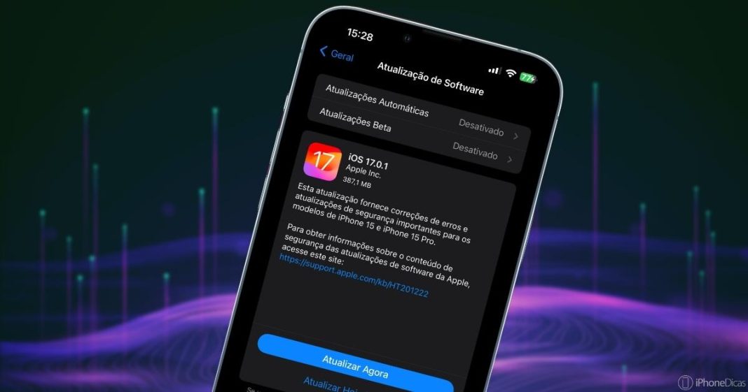 iOS 17.0.1 e 16.7 estão disponíveis para o público